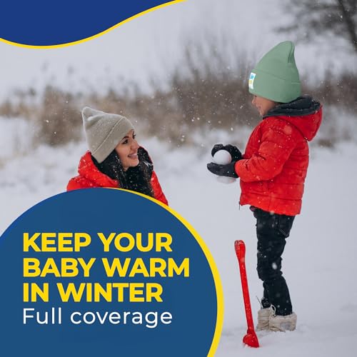 Toddler Beanies for Girls & Boys | Winter Hats for Kids & Babies | Knitted Hats for Kids - Girls & Boys 1y - 4T | Adjustable Cute, Unique Design | Premium Material (Sage)4