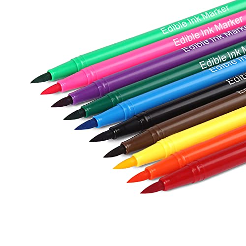 10 Canetas para colorir alimentos PCS, Marcadores comestíveis para biscoitos, Marcadores comestíveis