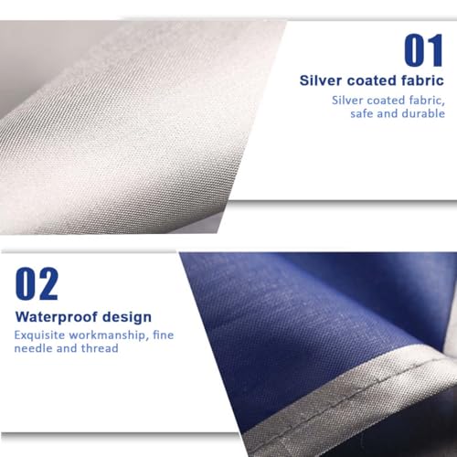 HSKRKOW Abdeckung klimaanlage außengerät,Wärmepumpe abdeckung,Air Conditioning Cover Outdoor Air Conditioner Cover Waterproof Air Conditioning Dust Cover for Home (90 x 60 x 35 cm)