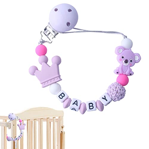 Clipes de Chupeta de Bebê | Clipe de Chupeta de Silicone | Suporte de Corrente de Chupeta de Meninos