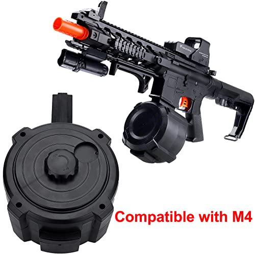 Yojoloin Splatter Ball Blaster Drum Magāzine Can Hold 1000+ Gel Balls, Suitable For M4/M4A1 Which Are Electric Loading #TOP5
