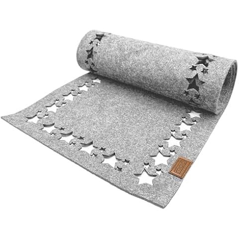 Miqio Design Felt Table Runner with Stars Cover