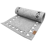 Miqio – Miqio Design Filz Tischläufer Sterne | Tischläufer Winter | 