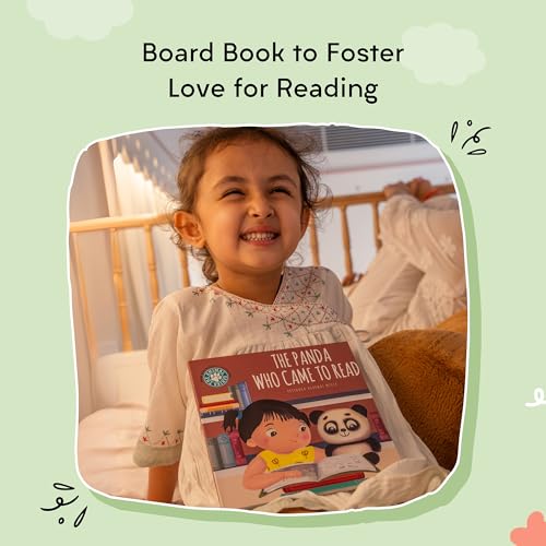 Image of The Panda Who Came to Read: Board Book for Babies to Build Early Reading Habits by SAM & MI | Short Story Book on Toddlers' Daily Routine & Encourage Parent-Child Bonding | Up to 4 Years