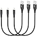 Price comparison product image ADILIFT Charging Cable Short, [3-Pack 30cm] Lightning to USB Cable Nylon Braided Charger Lead 0.3m Fast Charging Cable Compatible with iPhone 11 Pro Max Xs X XR 8 7 6s 6 plus SE 5s etc.
