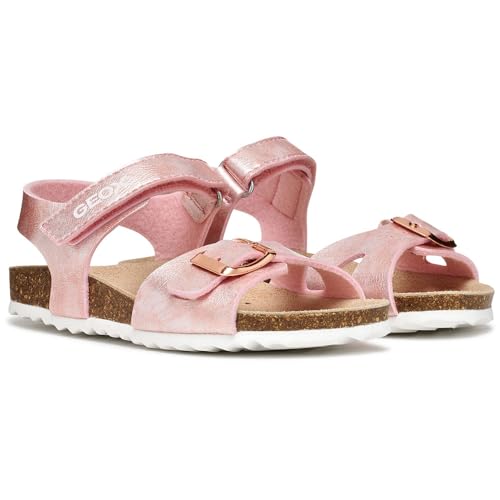 Geox J Adriel Girl C, Sandalias Niñas, Rosa 03, 37 EU