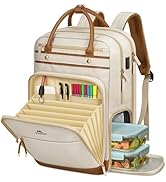 MATEIN Teacher Backpack with Lunch Compartment Detachable, 15.6 Inch Laptop Backpack with USB Por...