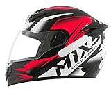 Melhor Capacete de Moto de 2025: Guia de Compra Completo 7 Capacete Moto MX2 Storm Preto com vermelho Brilhante 58
