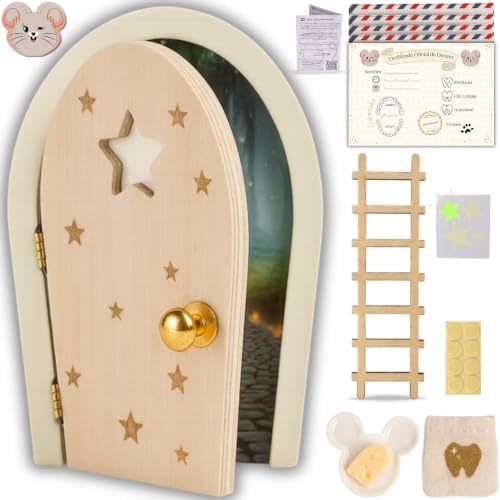HOMYKIDS® Door Mouse Perez Magica | Opens and Shines | Certificat...