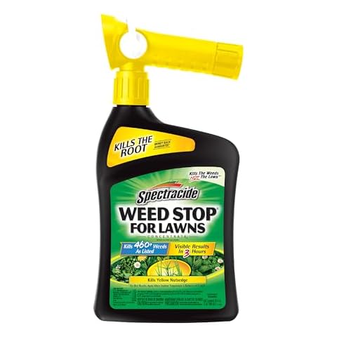 Spectracide Weed Stop For Lawns Concentrate 32 Ounces, Ready To Spray, Kills All Types Of Listed Broadleaf Weeds Cover