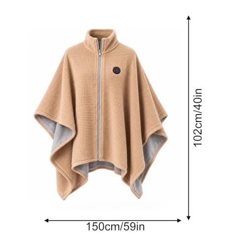 Heated Shawl Wraps for Women, 2027 Cordless Wearable Heated Blanket | Usb Portable Heated Blanket with 3 Heat Settings & Fast Heating, Home Outdoor Office Use A Great Choice for Parents — view 4