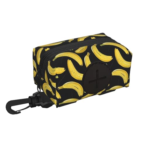 Liwqawu Banana 4 Print Dog Poop Bag Holder Soft Durable