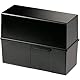 Han Karteibox DIN A5 quer – innovatives, attraktives Design für 500 Karteikarten mit Stahlscharnier, schwarz, 975-13, 1 Stück