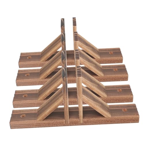 Support de clôture pour jardin et terrasse TEHAUX en bois naturel