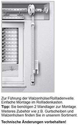 Schellenberg 83500 łożysko ścienne Maxi do wałów ośmiokątnych o średnicy od 60 do 70 mm