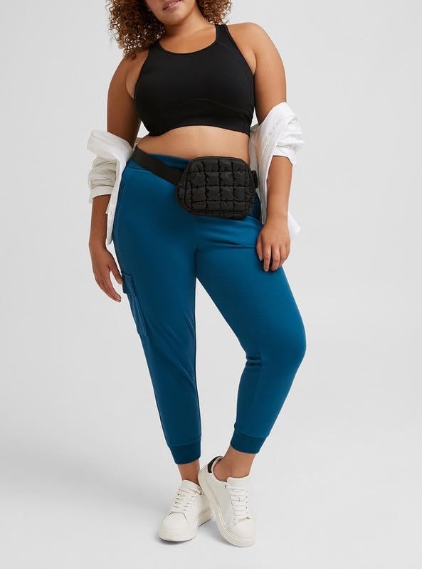 Torrid Women's Plus Size Low-Impact Sports Bra, Black, 3 - Image 2