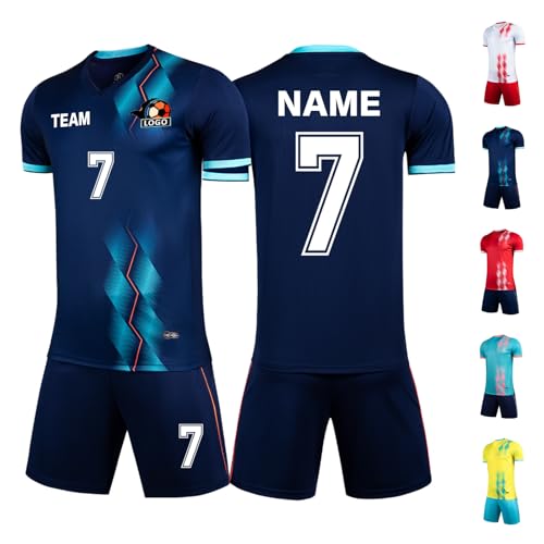 Custom Football Jerseys for Kids Boys Girls Personalised Foo