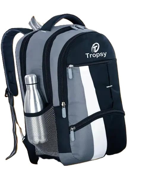 New Bag Reliable 35L Laptop Backpack with Padded Sleeve for School Office Commute Grey-picture-39