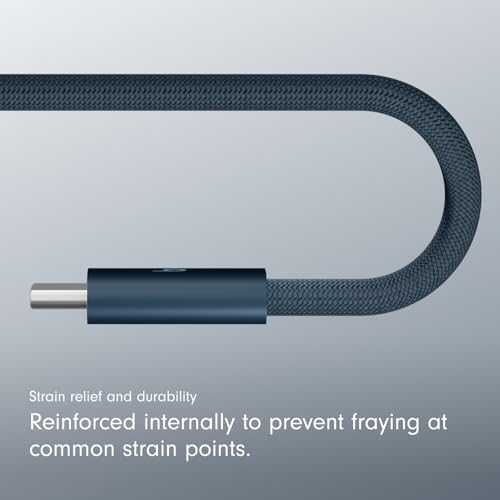 Beats 240W USB-C to USB-C Braided Cable, Fast Charging, Durable/Tangle Free, Compatible with Apple and Android Devices (3 m) - Nitro Navy by Beats - Image 6