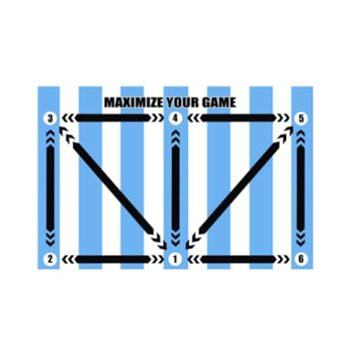 Tapis d'entraînement de football antidérapant pour parfaire le dribbling à la maison