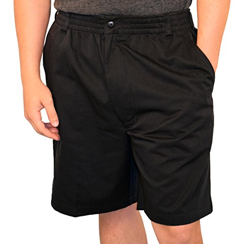 LD Sport Full Elastic Casual Short - 5310 (3X, Black)