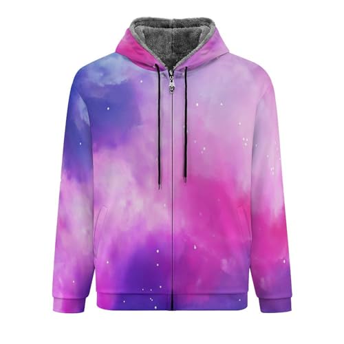 Veste zippée doublée en polaire homme contre le froid sweat thermique épais