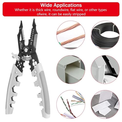 Image of 28-in-1 Multifunction Wire Stripper, Cutter & Crimping Tool | Professional Electrical Wire Stripping, Cable Cutting, Winding & Crimping Pliers for Electricians, Technicians & DIY Wiring Work