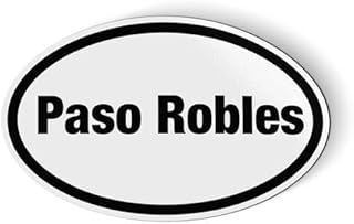 Paso Robles Oval - Flexible Magnet - Car Fridge Locker - 3.5"