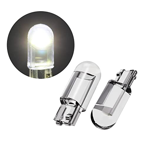 Allextreme EXT101C Universal T10 LED Parking Light Super Bright Interior Pilot License Plate Dome Indicator Lamp Bulb for Car Bike and Motorcycle (1W, White, 2 PCS)