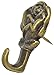 The Hillman Group 122292 Rose Push Pin Hanger, Antique Brass