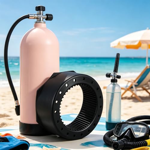 Protector de botellas de buceo Mikikit de goma robusta para 7-12l 6