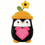 Cadeaux pour Lui & Elle, Petit Ami & Petite Amie – pour Mon Amour, Manchot Crocheté Fait Main, Cadeau d'anniversaire de Couple Et d'anniversaire pour Femmes & Hommes