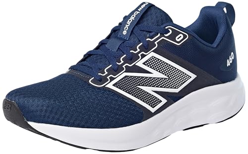 New Balance �����Y 460 V4 �����j���O�X�j�[�J�[, Nb �l�C�r�[/�z���C�g/�u���b�N�B, 26.5 cm