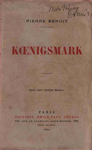Koenigsmark [French] 2253166782 Book Cover