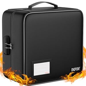 ENGPOW Feuerfeste CD-/DVD-Aufbewahrungsbox für 400 CDs