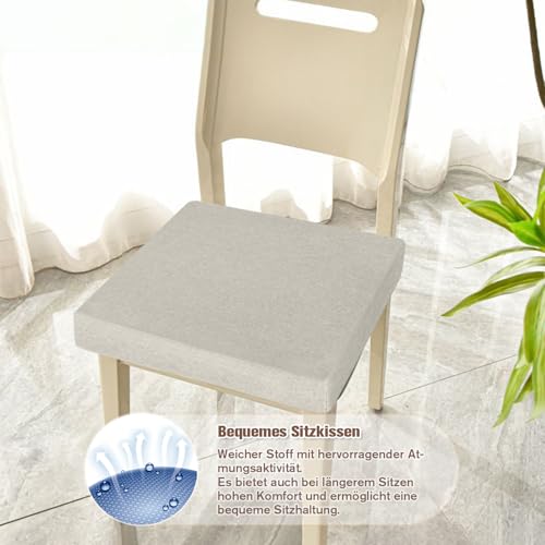 Cojín cuadrado SwingCush de 55 x 55 x 10 cm antideslizante para terraza e interior 3