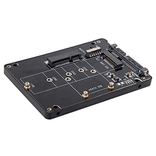 NFHK Combo M.2 NGFF B-Key & mSATA SSD to SATA 3.0 Adapter Converter Case Enclosure with Switch by NFHK - Used condition - US$12.02