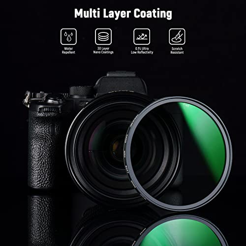 Neewer 52Mm Hd Soft Gnd8 Lens Filter, 3 Stop (0.9) Soft Graduated Neutral Density Filter With 30 Layer Nano Coated/Water Repellent/Scratch Resistant/Anti Reflectivity For Balanced Light Proportion #TOP5