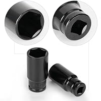 Sexyhot 15pcs 1/2 Zoll Kraft Schlagschrauber Nüsse Satz, 8-32mm Spezial Steckschlüsselsatz, 1/2" Schlagschrauber Nüsse Set fur Autoreparatur/Reifenwechsel/Reparatur Von Haushaltsgeräten(27*22*6cm) – Ansicht 3