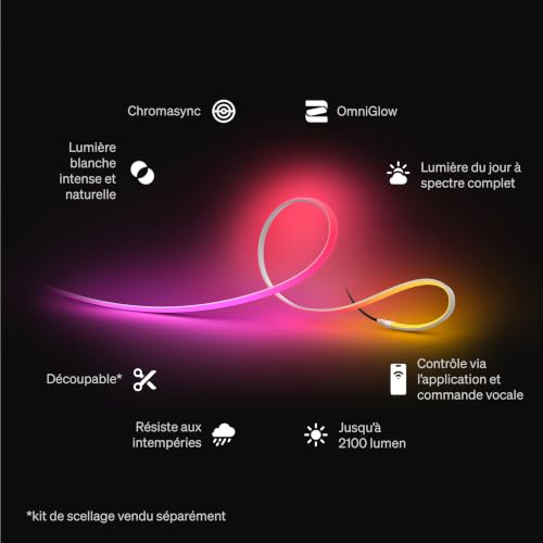 Philips Hue & Color ambiance Ruban Led D'extérieur Omniglow 10 - vue 3