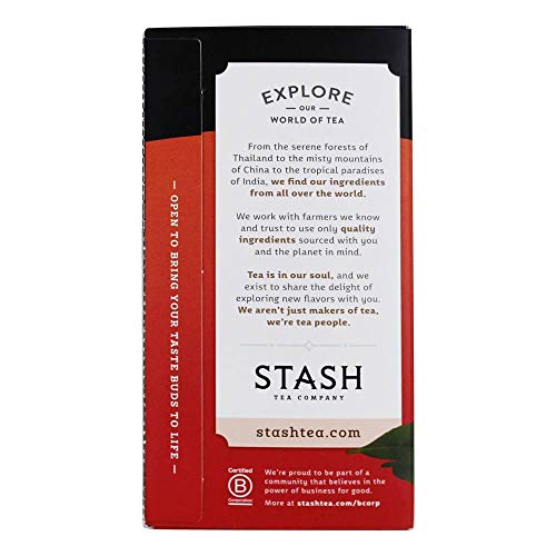 Stash Tea Decaf Chai Spice Tea 18 Count Tea Bags (Packaging May Vary) Individual Decaffeinated Black Tea Bags, Use In Teapots Mugs Or Cups, Brew Hot Tea Or Iced Tea #TOP3