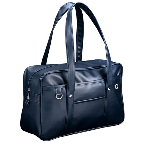 Sac japonais cartable le cadeau idéal en cuir PU bleu foncé pour adolescente