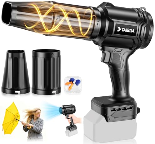 Brushless Cordless Leaf Blower Compatible for Dewalt 20V Battery(NO Battery), Mini Turbo Jet Blower With 2 Nozzles, Lightweight & One-hand Use, For Patio Garage Yard Snow Cleaning Car Dryer(Tool Only)