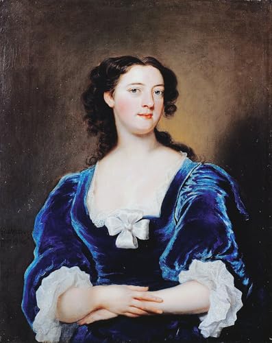 Tableau vintage murale Portrait d'une dame par Highmore - Poster décoration chambre 60x90