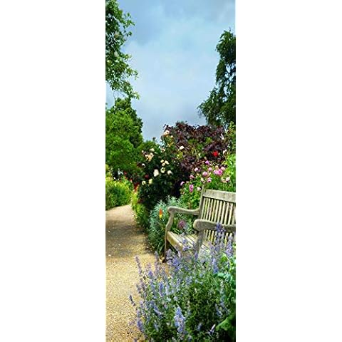 A.Monamour 3D Door Stickers - English Park Scene Cover