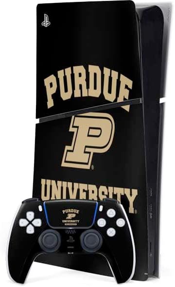Skinit Decal Gaming Skin Compatible with PS5 Slim Digital Edition Bundle - Officially Licensed Purdue University Purdue Boilers Design