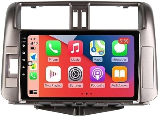 ARAD Car Stereo for Toyota PRADO 2010-2013 ANDROID LATEST VERSION Touch Screen 9INCH, Wireless CarPlay, Android Auto, GPS Navigation, Bluetooth WITH REAR CAMERA 1GB RAM + 32GB ROM