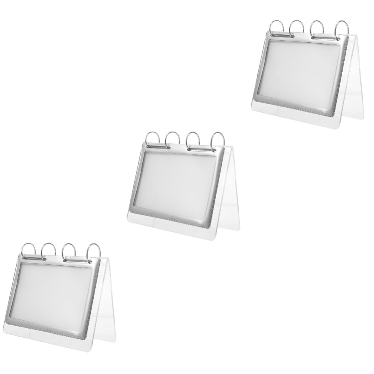 SHINEOFI 3piezas Soporte De Exhibición De Transparente Para Menús y Carteles Base Estable Para Restaurantes y Exhibición y