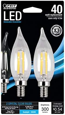 FEIT ELECTRIC BPCFC40/950CA/FIL BPCFC40950CAFIL/2/RP Bulb, Product Specific