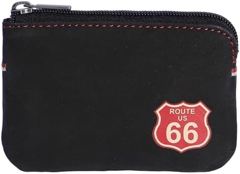 Route 66 - Monedero Tarjetero Hombre de Piel - Cartera Hombre con...
